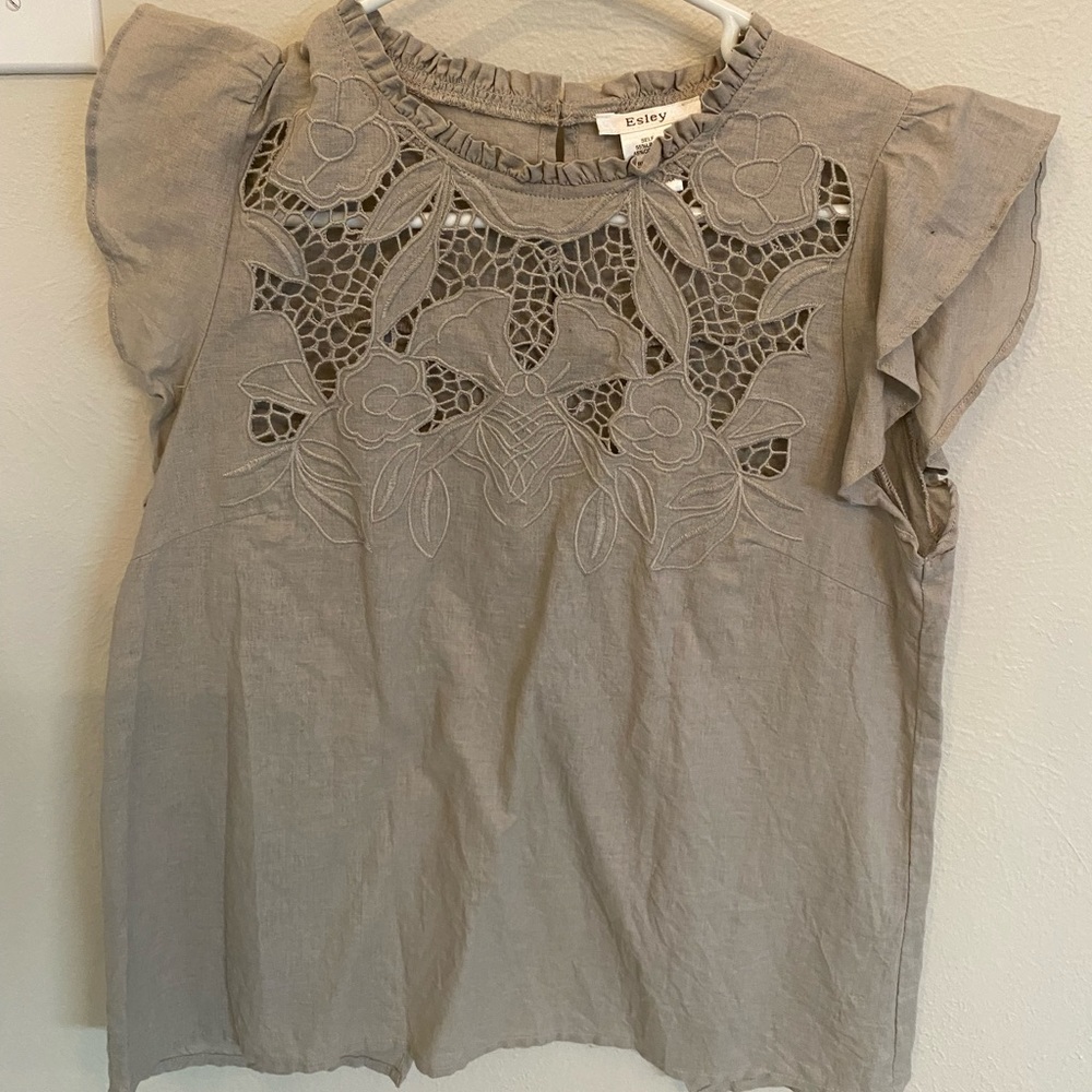 Esley open back blouse
